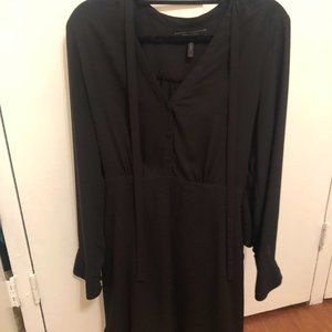 BCBGMaxAzria Black Lani Long Sleeve Blouse Dress